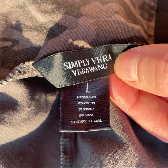 Simply Vera Wong Genderless Pant Camo Leggings Slouchy Lowered Crotch - Picture 17 of 17